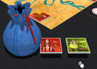 Note that when the objects are taken from the bag with a help of the mouse wheel action Take, they are visible to all players.