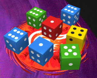 Dice in the game Five Seals of Magic